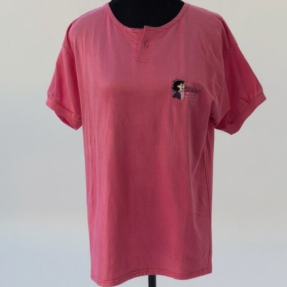 Vintage Peanuts Lucy I'm Gonna Be Crabby Graphic Polo Style T Shirt Size M - Picture 4 of 13